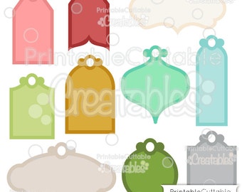 Étiquette cadeau de Noël SVG Cutting Files & Clipart Set BF020 - Comprend une utilisation commerciale limitée!