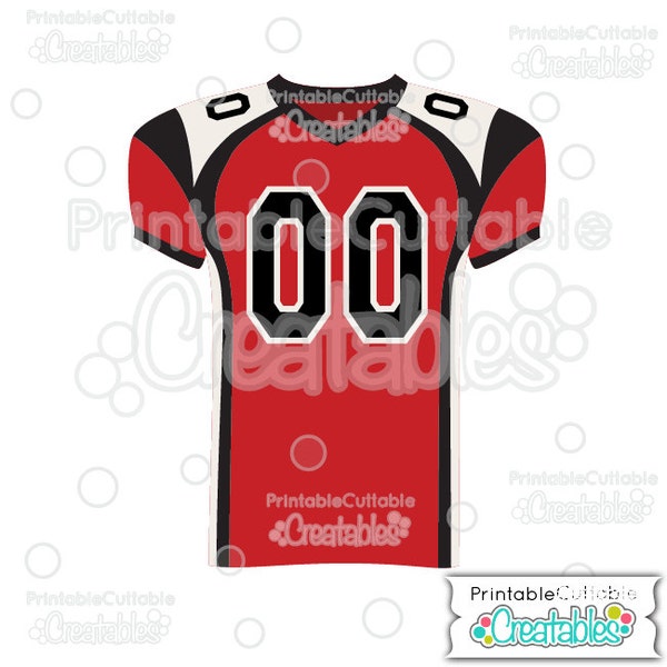 Football Jersey SVG Cut Files & Clipart E189 + Free Bonus Varsity Numbers SVG Set - Includes Limited Commercial Use!