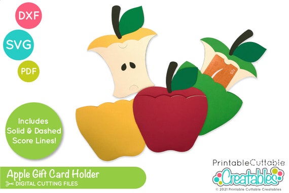 Apple Gift Card Holder SVG File for Cricut Silhouette D066 - Etsy Apple Gift Card Holder SVG File for Cricut Silhouette D066 - Etsy
