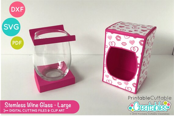 pink glass wine glasses Hot Pink Crystal Wine Glasses (Set of 2 ) main image 1
