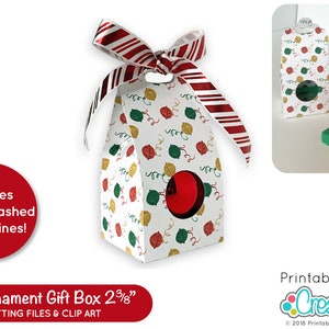 Caja de regalo de adorno redondo SVG Archivo D010 - svg, dxf, pdf - Caja de bomba de coca caliente svg - ¡Incluye uso comercial limitado!