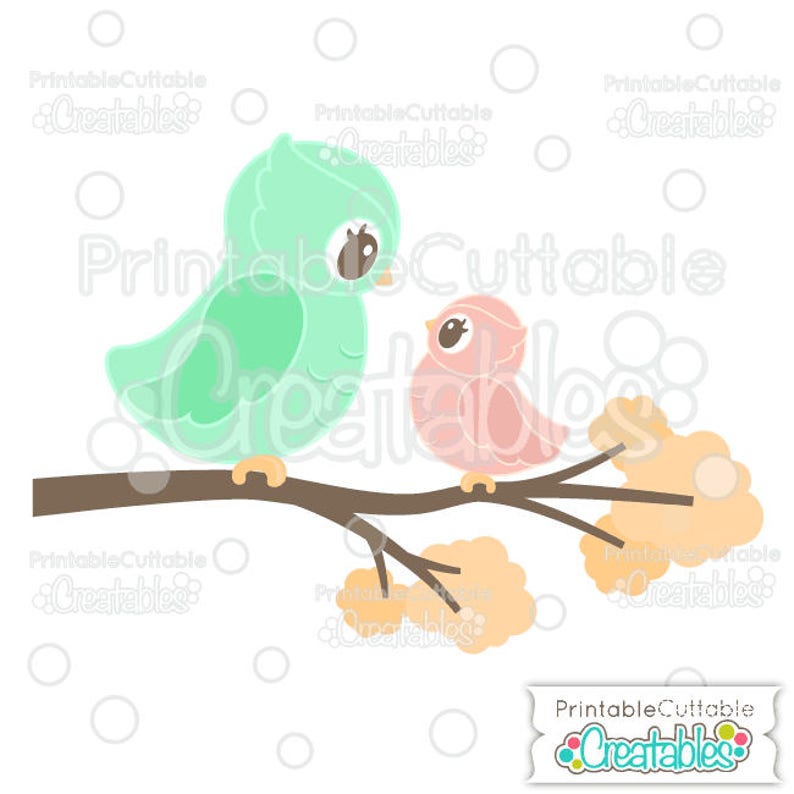 Download Mama and Baby Owl SVG Cut File & Clipart E270 Includes | Etsy