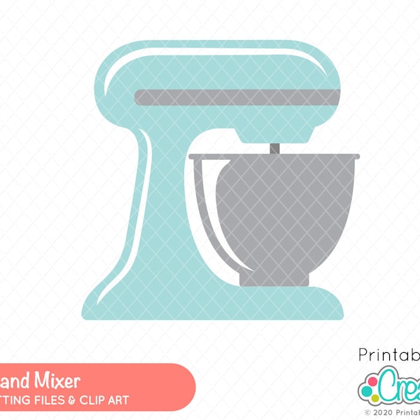 Kitchen Stand Mixer SVG Cut File E572 - svg, dxf, printable png - Baking svg Kitchen svg Kitchen Mixer svg Cooking svg