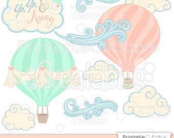Up, Up, n Away SVG Cut File & Clipart Set ES015 - ¡Incluye uso comercial limitado!
