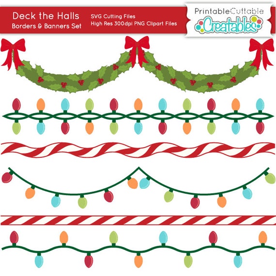 Download Deck the Halls Banners n Borders SVG Cutting Files ...