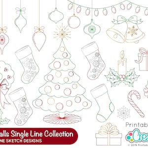 27 Folien Quill SVG Files / Single Line SVG Christmas Deck the Halls Svg Bundle SKS-002 - Foil Quill | Skizzenstifte | Infusible Tintenstifte