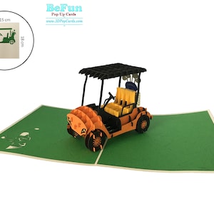 Pop Up Card Golf Gift 3D Greeting Love for Men Women Him Dad Boy on Birthday Congratulation Anniversary Father Day Christmas