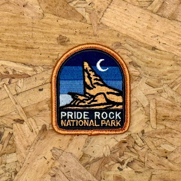 Pride Rock Embroidered Patch • embroidered patch - disney patch - national park patch