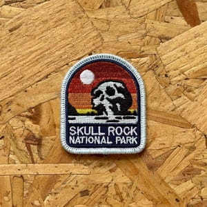 Skull Rock Embroidered Patch • embroidered patch - disney patch - national park patch