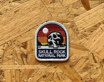 Skull Rock Embroidered Patch • embroidered patch - disney patch - national park patch