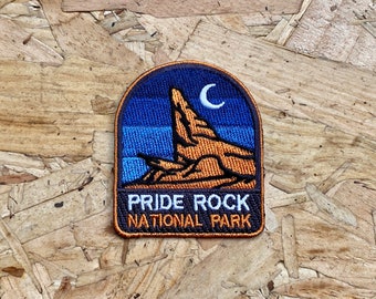 Pride Rock Embroidered Patch • embroidered patch - disney patch - national park patch