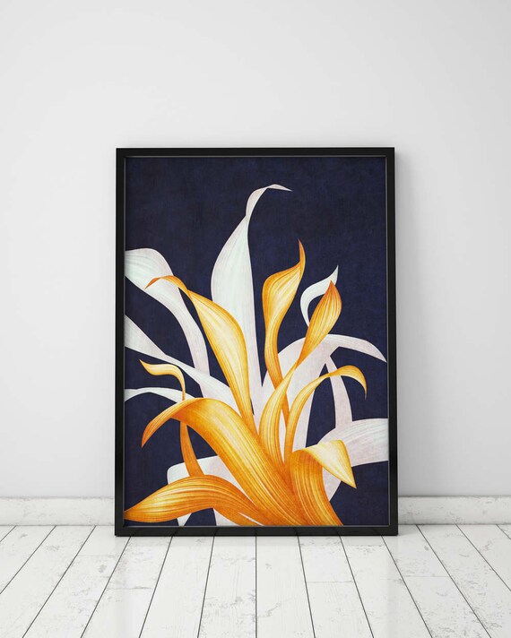 Navy Blue And Orange Wall Art Wall Design Ideas