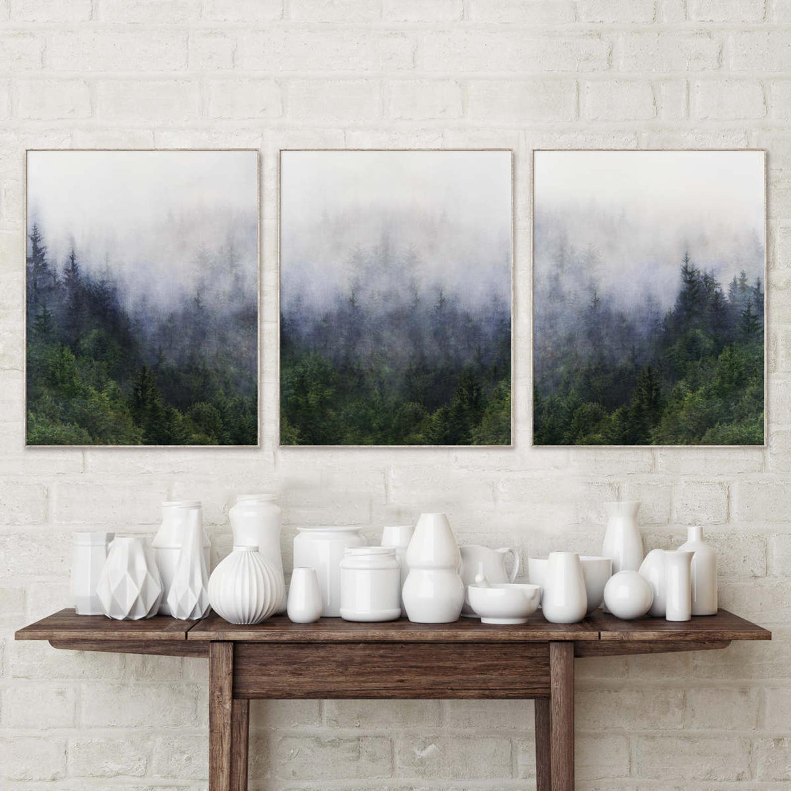 Forest Print Wall Art Set Nature Photography Prints Giclee Art Etsy