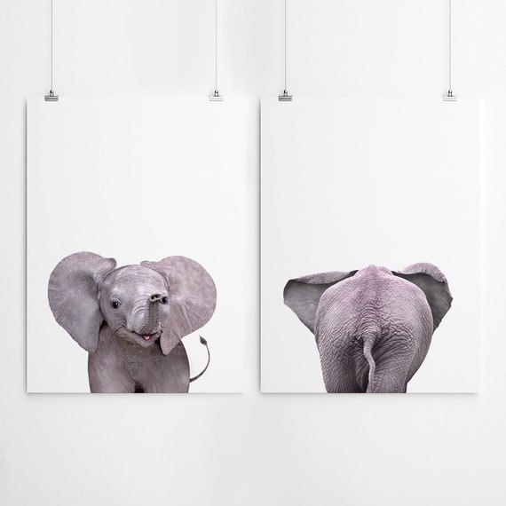 elephant nursery prints