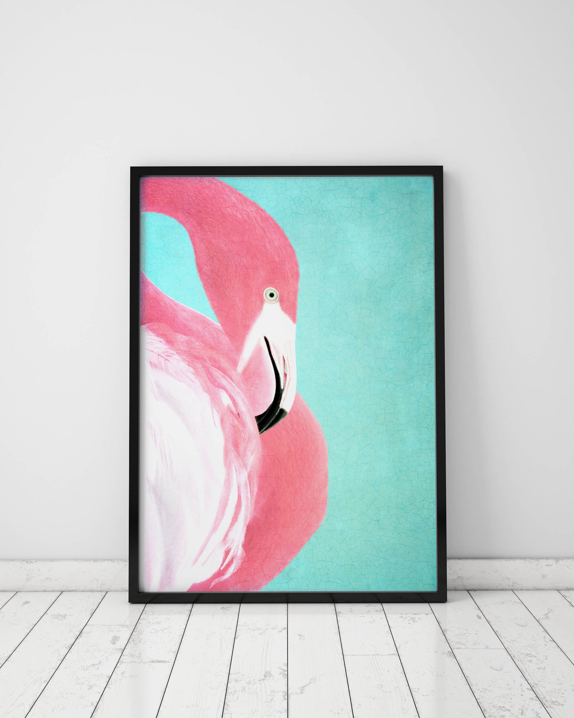 Pink Flamingo Wall Art Pink Flamingo Decor Pink Flamingo Print Etsy