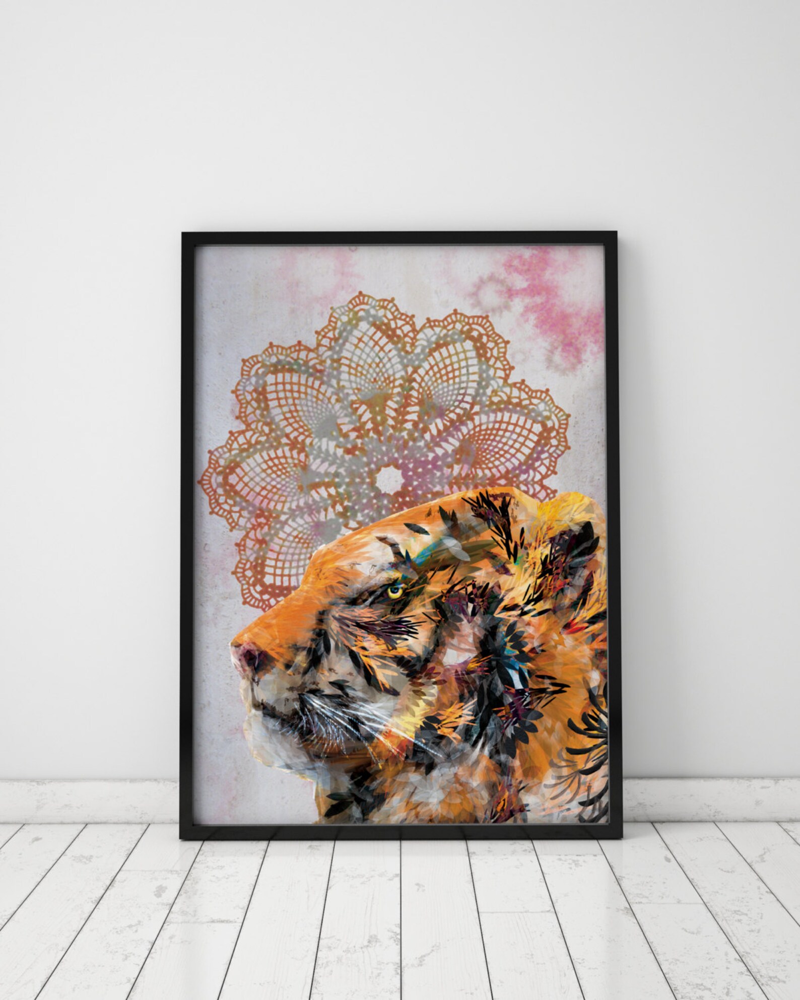 Tiger Wall Art Tiger Print Giclee Print Posters Boho Poster Etsy