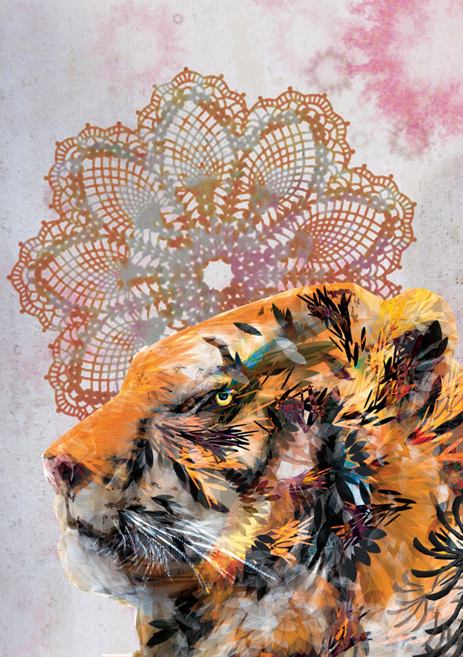Tiger Wall Art Tiger Print Giclee Print Posters Boho Poster Etsy