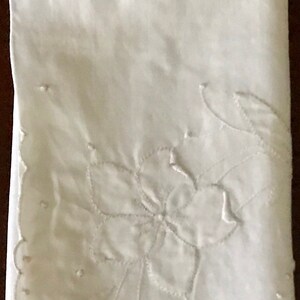Vintage handkerchief with embroider detail