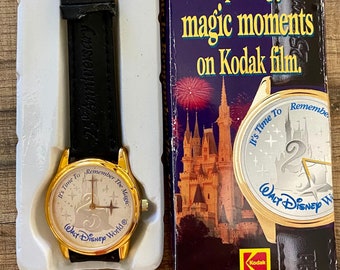 Vintage Walt Disney Watch/Kodak 25th Disney Anniversary Watch/Collectible  Disney Memorabilia