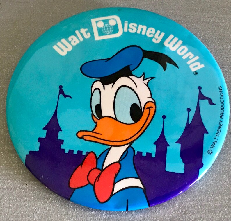 Collection of 6 Vintage Donald Duck Pin Backs Etsy