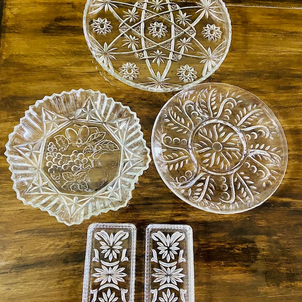 Cut Glass Platter Etsy
