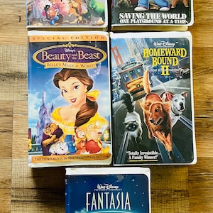 5 Walt Disney VHS Tapes/Fantasia 2000/Disney Memorabilia/Movies/VHS Tapes 1990’s/Toy Story