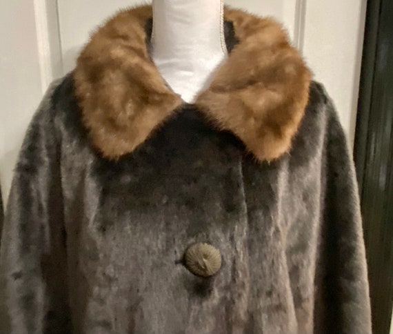 Vintage Faux Fur Coat/Rivotta by Dan Millstein/19… - image 1