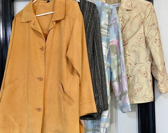 Women’s Jackets/Blazer/1980’s Fashion/Ladies Medium Jackets