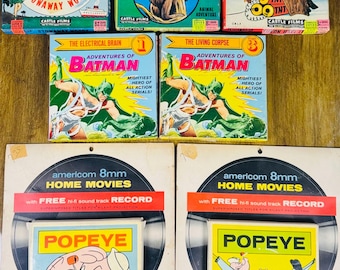 Vintage 8mm Films-Adventures of Batman 1950’s