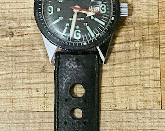 Vintage Watch/wolbrook Douglas Skindiver/1960's World Timer