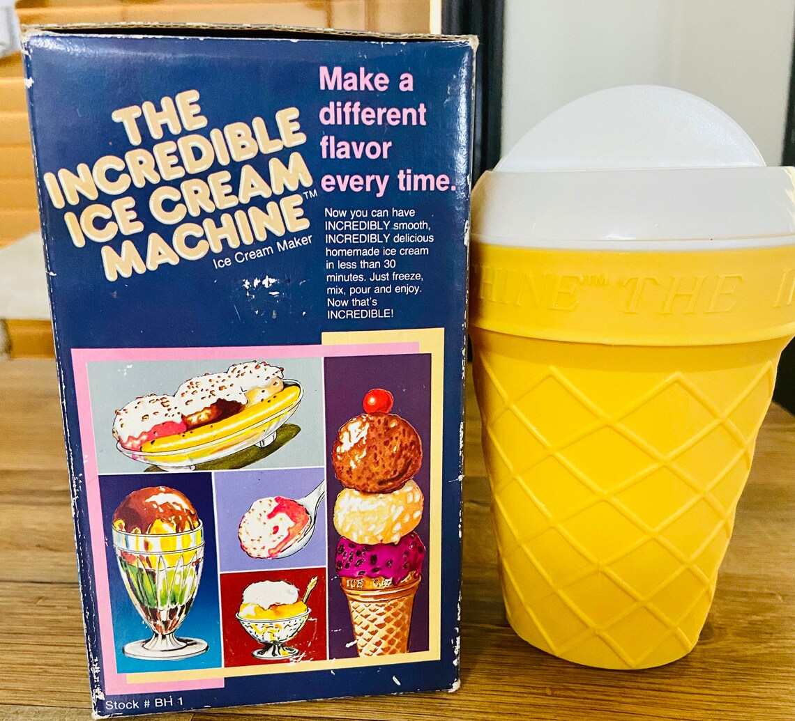 Incredible Ice Cream Machine/vintage Kitchen Help/ Small Ice Etsy
