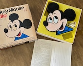 Vintage Mickey Mouse Transistor Radio Disney Memorabilia AM Radio Battery Operated Radio