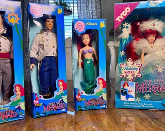 The Little Mermaid-1991 Tyco Holiday Ariel-Eric the Sailor