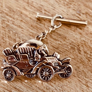 Vintage Car Tie Tac by Coventry/Gold Tie Pin/Vintage Automobile/Men’s Jewelry