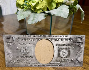 100 Dollar Bill Picture Frame- Office Decor