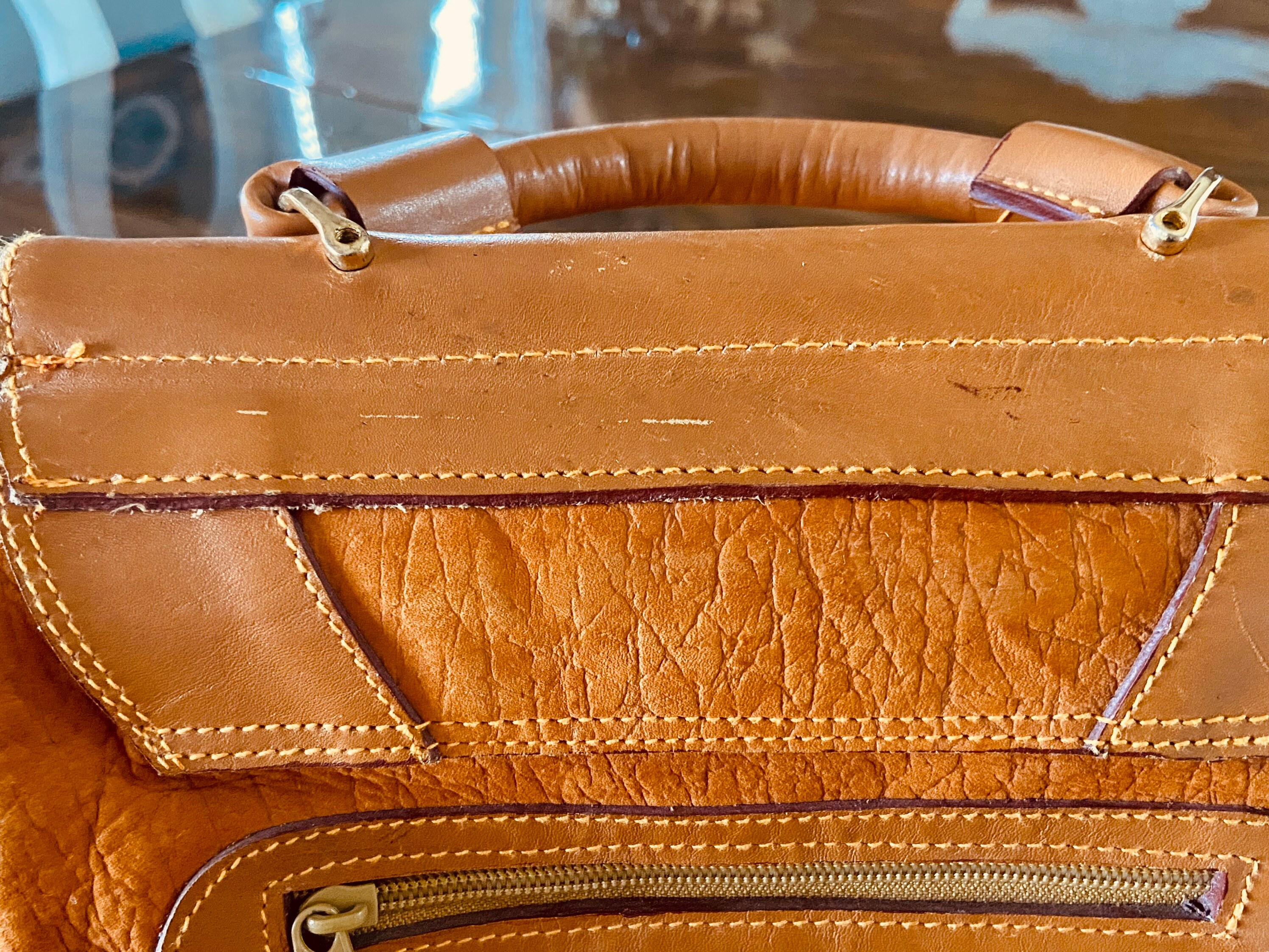 Elephant Leather Handbag/vintage Shoulder Strap Bag/leather Etsy