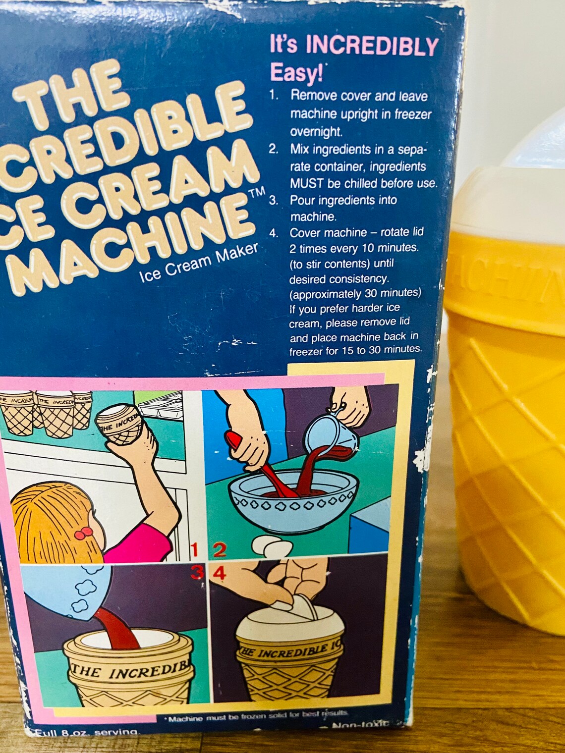 Incredible Ice Cream Machine/vintage Kitchen Help/ Small Ice Etsy