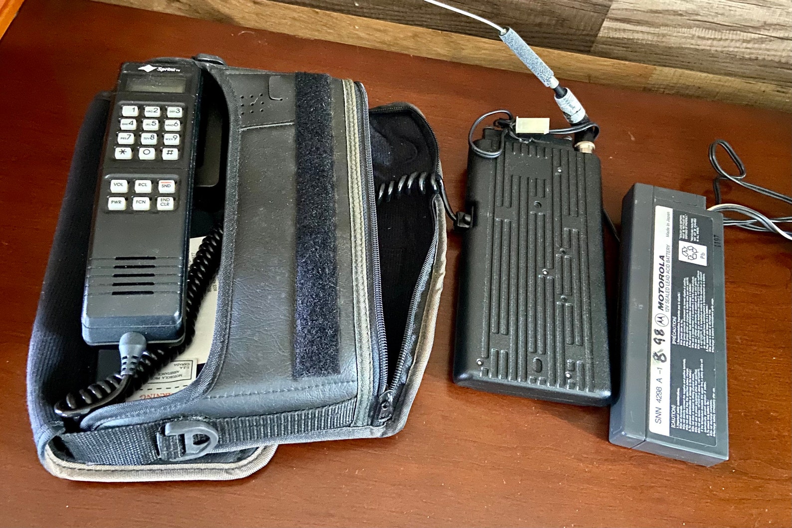Vintage Mobile Phone/Sprint Motorola Bag Phone/1990s Bag Etsy