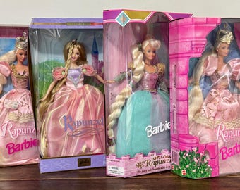 VTG Barbie Rapunzel- NIB Disney Dolls 1990s