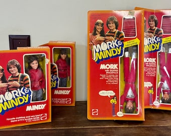 Mork & Mindy Dolls- NIB 1979 TV Memorabilia-Robin Williams