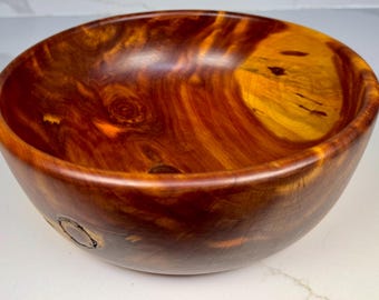 Red Cedar Wooden Bowl- Hand Turned Bowl