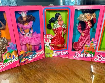 Barbie-Dolls of the World Collection-1980’s Barbies NIB