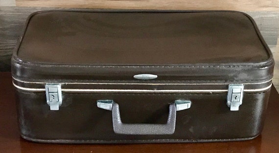 Vintage Sears Feather Lite Suitcase/1960s Collectible/travel/gift