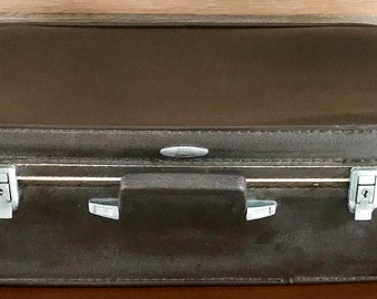 Vintage Sears Feather Lite Suitcase/1960s Collectible/Travel/Gift Idea