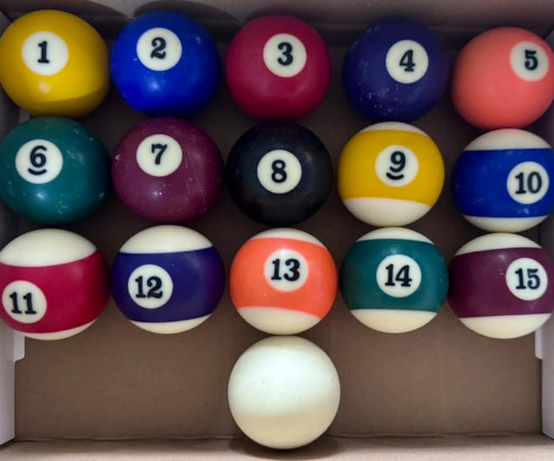 Vintage Billiard Balls/1950s Bakelite Billiard Balls/pool Etsy