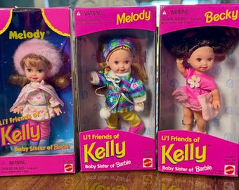 Petal princess rapunzel raiponce kelly shelly barbie 2001 box boîte