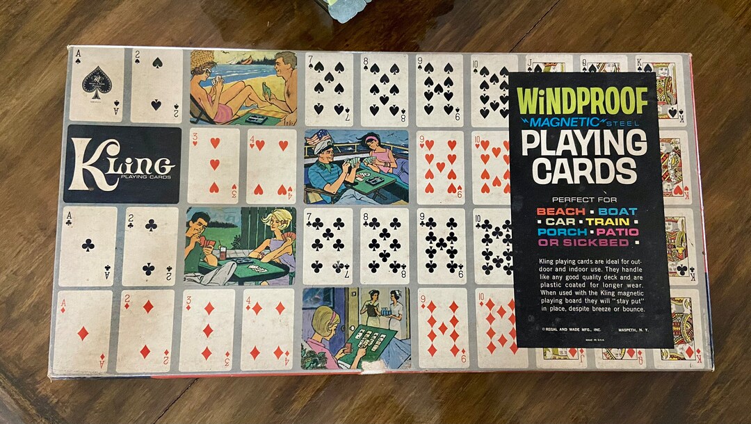 Vintage Playing Cards and Board/kling 1960s Regal Etsy