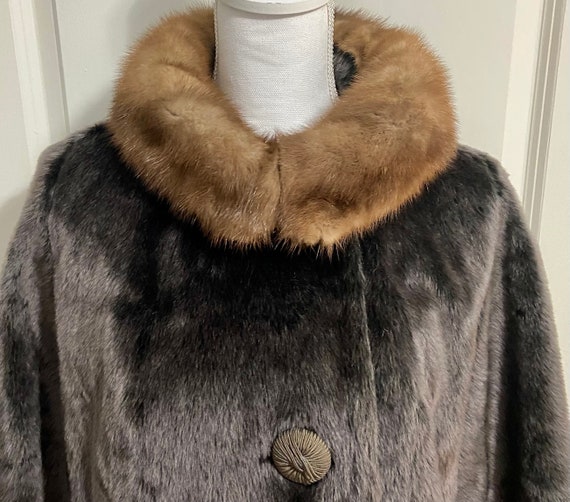 Vintage Faux Fur Coat/Rivotta by Dan Millstein/19… - image 2