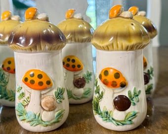 Vintage Merry Mushroom Salt and Pepper- 1970’s Sears Merry Mushroom Replacements