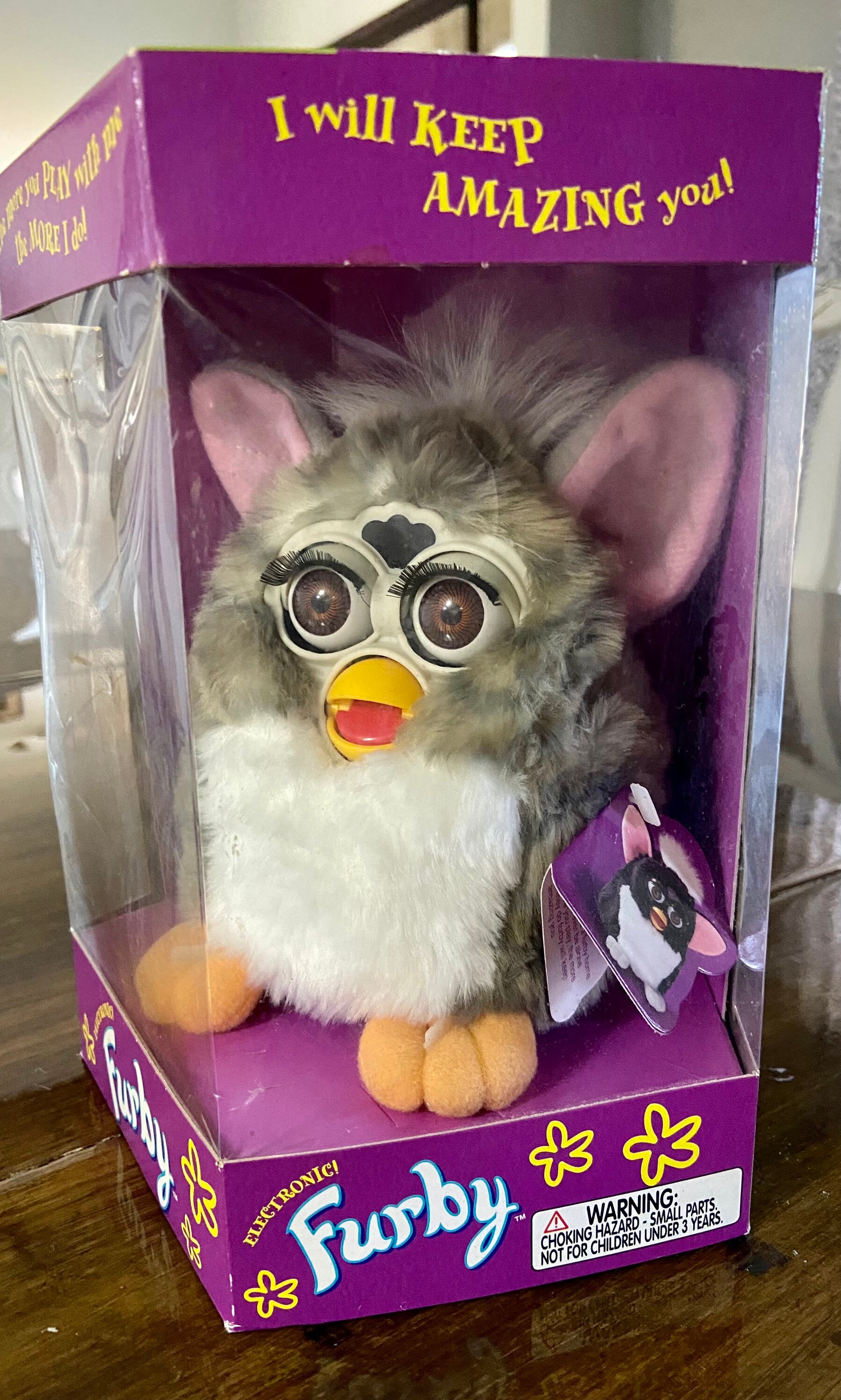 Vintage Furby 1998 GORILLA Furby Plush Model 70-800 Furby Black